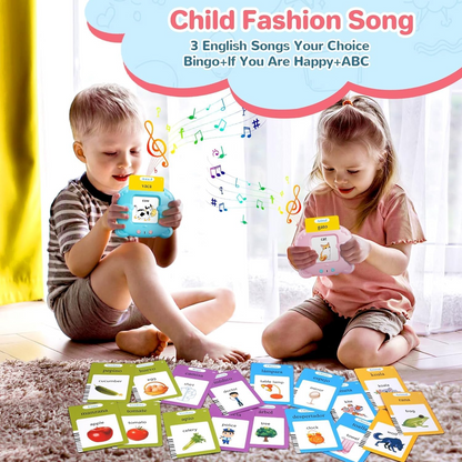Kids Smart English Learning Card Reader – Educational Flash Card Toy (112 Cards, 224 Words)