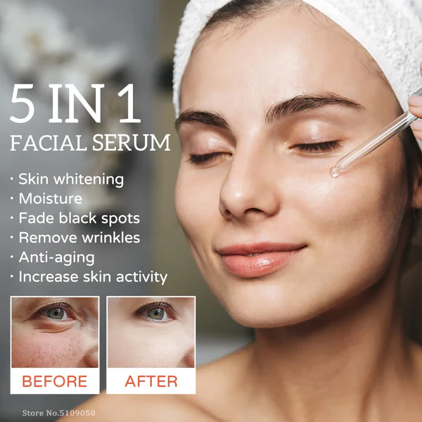 5-in-1 Hyaluronic Acid & Vitamin C Facial Serum