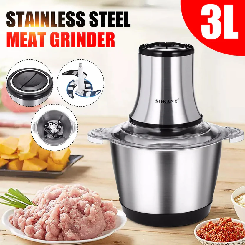 Mini Meat Grinder & Food Chopper – Heavy-Duty Kitchen Processor