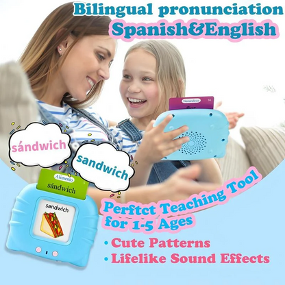Kids Smart English Learning Card Reader – Educational Flash Card Toy (112 Cards, 224 Words)